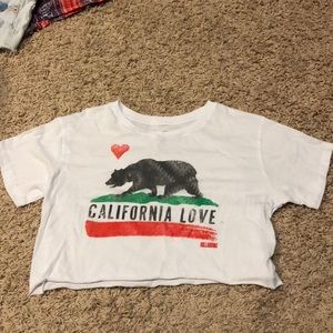 Billabong cropped California love shirt